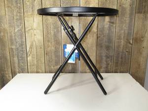 lot 33 image: Folding Round Patio Accent Table - Room Essentials