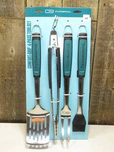 lot 50 image: Charbroil 4pc Comfort Grip Tool Heat-Resistant Grill Cookware Set