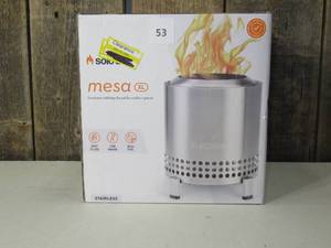 lot 53 image: Solo Stove 9 Mesa XL Fire Pit - Stainless Steel