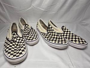 2 Pairs of Vans Original low-top Checkered Shoes - Mens