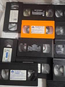 Assorted bag of vintage VHS movie tapes