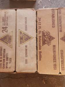 Vintage 2 cases of Blatz 24pk glass returnable bottles