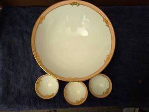 Antique ceramic bowl set- Lot of 4