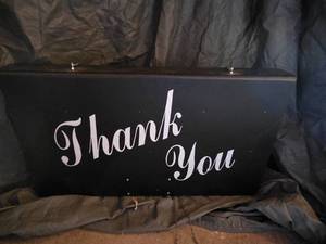 WORKING - Thank you and Open sign