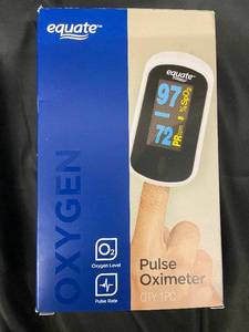 lot 3 image: Equate Pulse Oximeter - Portable Oxygen Saturation & Pulse Rate Monitor with Case