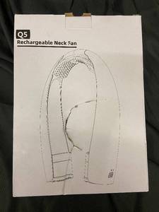 lot 6 image: Q5 Rechargeable Neck Fan - 3000mAh, Type-C, 6-20h Runtime