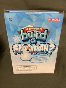 lot 50 image: Kangaroo Do You Want to Build a Snowman 3-Pack Foam Snowman Putty