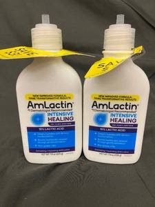 lot 55 image: AmLactin Intensive Healing Lotion 15% Lactic Acid - 7.9 oz Bottles (Lot of 2)