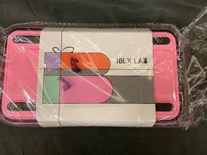 lot 97 image: IBLX LAB Pink Jewelry Case - Multi-Compartment Plastic Organizer