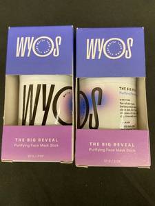 lot 100 image: WYOS The Big Reveal Purifying Face Mask Stick 57 g  2 oz - 2 Boxes Included