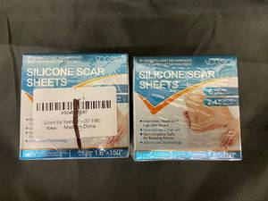 lot 121 image: VOGSIG Silicone Scar Sheets - 1.6 x 150 Roll (Lot of 2)