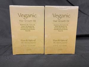 lot 145 image: Veganic Hair Growth Oil - 4 Bottles Total (2x30ml per Box)