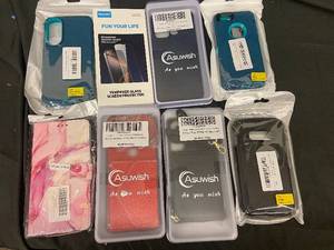 lot 152 image: Asuwish Phone Case Bundle - Assorted Cases with RovZuKct 9H Screen Protector