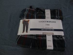 lot 77 image: Lucky Brand S mens fleece pants...