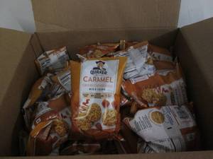 lot 110 image: 60 Bags of Quaker Rice crisps, Cara...