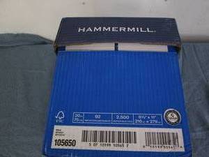 lot 129 image: 2500 Sheets 8.5 x 11 Hammermill cop...