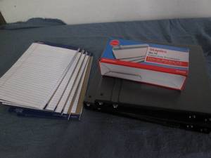 lot 147 image: Notepads, binders and envelopes...