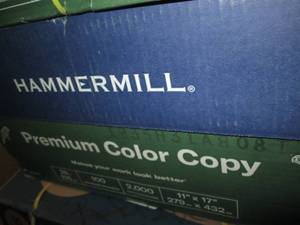 lot 158 image: Hammermill 11 x 17 paper, 2000 shee...