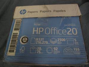 lot 155 image: 5 Reams HP 8.5 x 11 paper...
