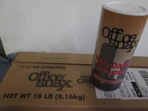 lot 163 image: 12 12oz non dairy creamer powder ca...