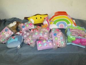Large lot of Easter decor and treat...