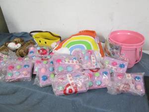 Large lot of Easter decor and treat...