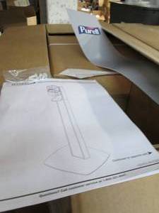 Purell soap or sanitizer stand, cou...