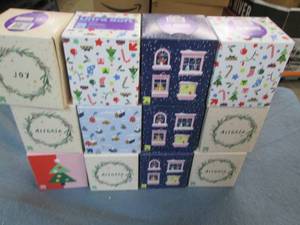 12 Boxes of assorted facial tissue...