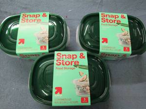 9 66 oz food storage containers...