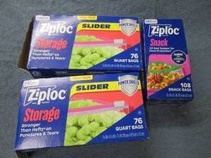 Zip lock bags...