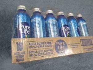 18 Cans of 20oz Pure Life water...