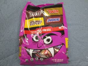 Bag of assorted chocolate candy...