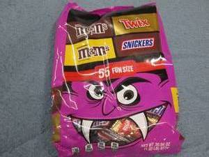 Bag of assorted chocolate candy...