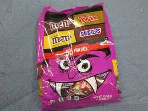 Bag of assorted chocolate candy...