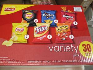 2 18 Variety packs of Dots pretzels...