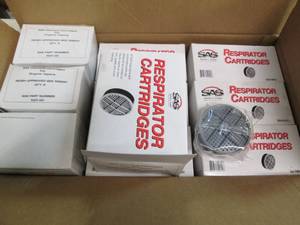 Box of respirator cartridges...