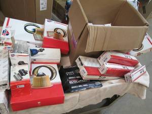 Filters brake pads, chassis parts...