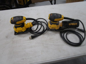 lot 116 image: (2) DeWalt Sanders