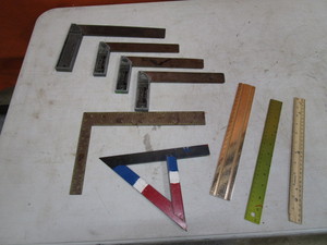 lot 201 image: Squares & Straight Edge Rules