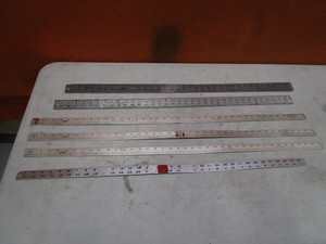 lot 205 image: Alum Straight Edge Rules