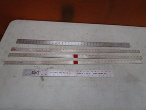 lot 206 image: Alum Straight Edge Rules