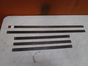 lot 207 image: Spring Steel Straight Edge Rules