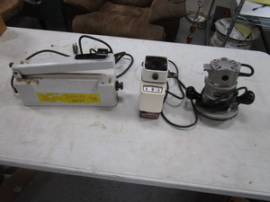 lot 221 image: Heat Sealer, Bit Sharpener, Router