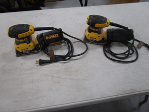 lot 115 image: (2) DeWalt Sanders