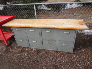 lot 75 image: Workbench wDrawers Base 89x24x33