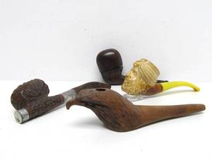 Interesting Estate Lot of Vintage Smoking Pipes - Including Meerschaum