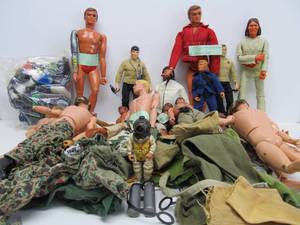 Large Lot of Large Size Vintage 1970s-80s Action Figures &amp Accessories - G.I. Joe &amp More