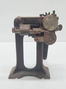 Very Cool Old Vintage Industrial Leather Splitting Tool - The Progressive Shoe Mfg Company