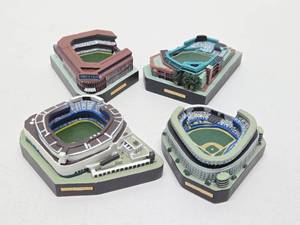 Set of 4 Mini Classic Baseball Stadiums