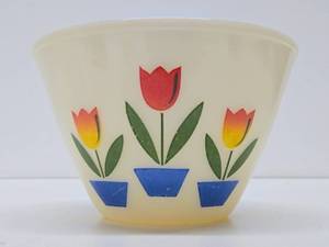 Great Looking Vintage FIRE KING Flower Bowl